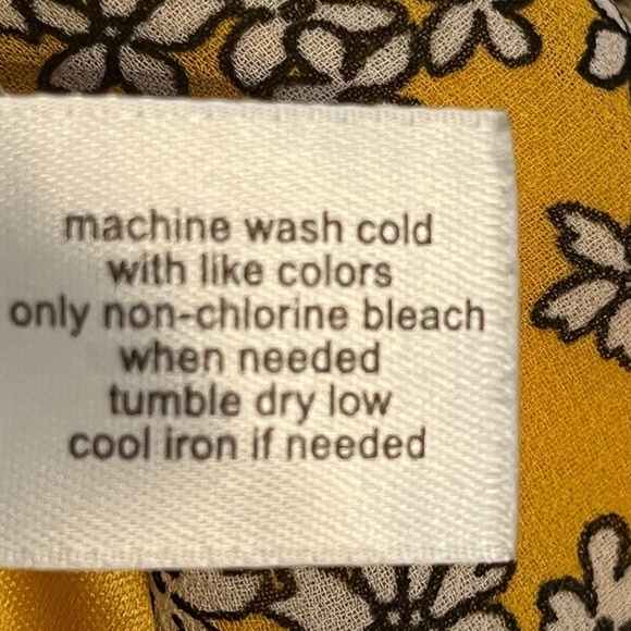 Lane Bryant Babydoll Floral Top 16 Yellow Boho Western Hippie Indie Concert 80s - Picture 11 of 13